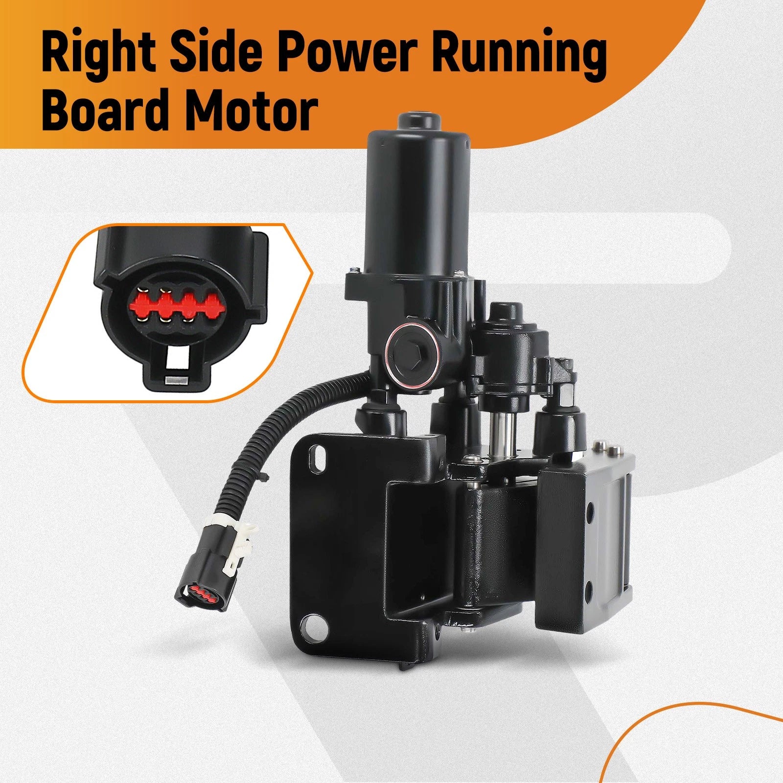 Right Power Running Board Motor & Bracket for Ford Expedition Navigator (2007–2014)