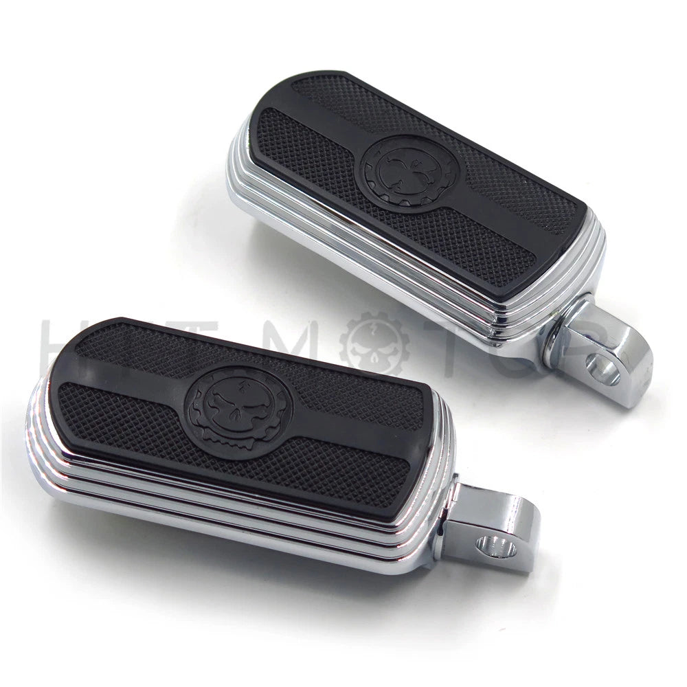 Skull Foot Peg for Harley (1984–2017) - Chrome