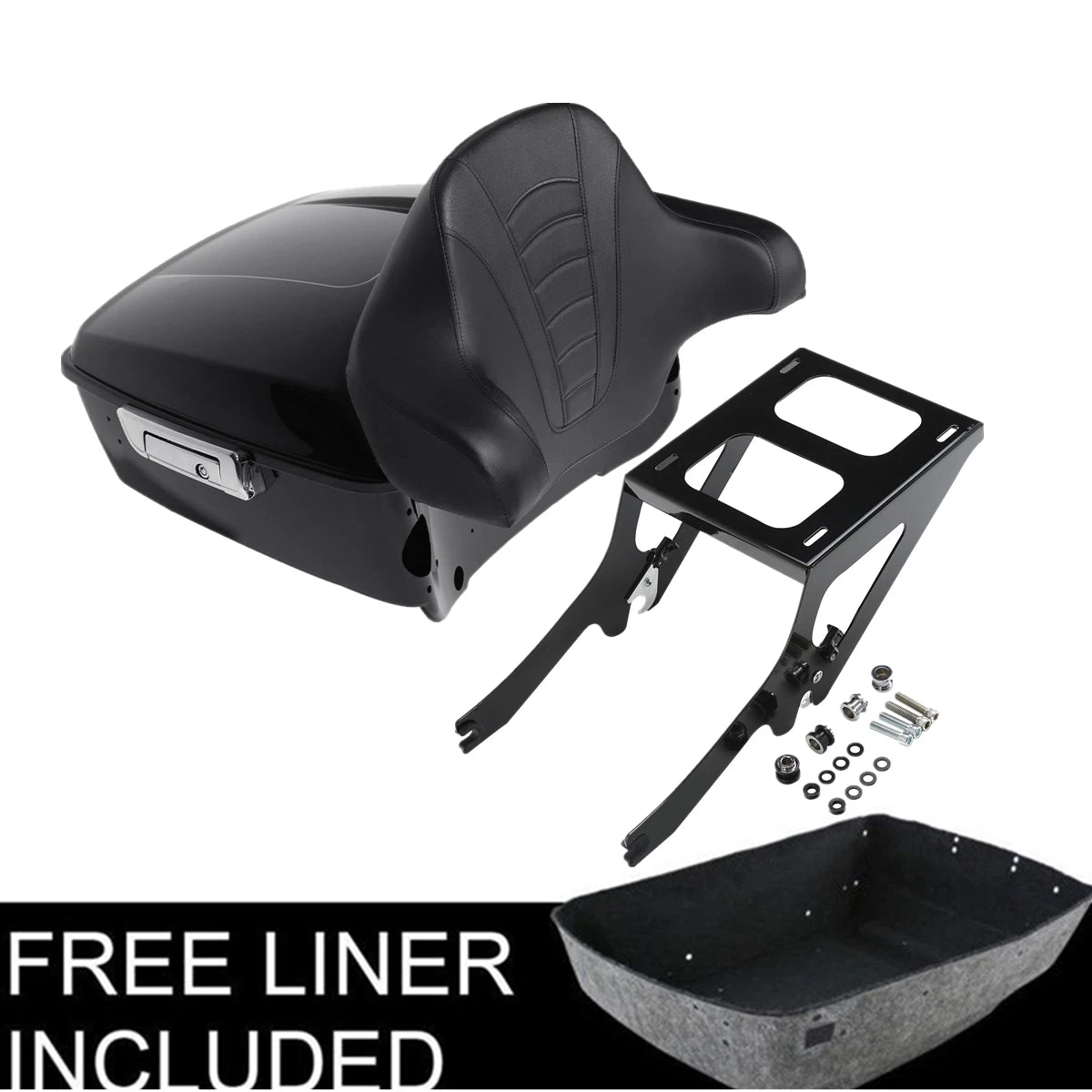 Trunk Backrest Pad Mount Rack for Harley Heritage Classic FLHC (2018–2023)