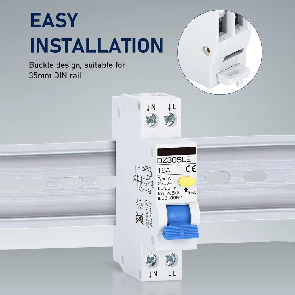 2-Pin Breaker for Easy Installation (Compact Design, Bi-Directional Connection)