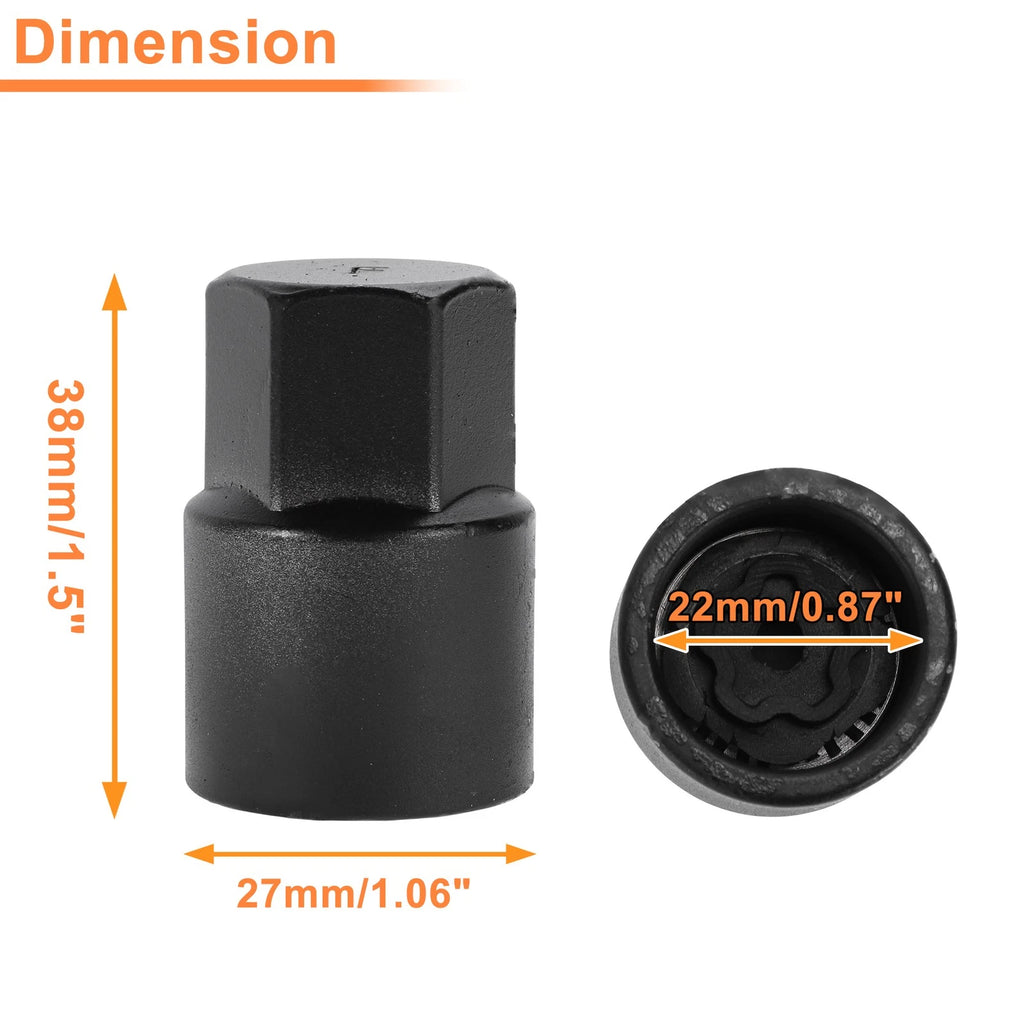 Wheel Lock Lug Nut Key Socket Removal Tool for Toyota Lexus