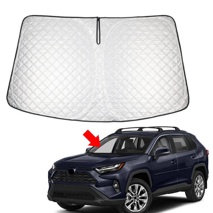 Folding Windshield Sun Shade for Toyota RAV4 (2019–2025)