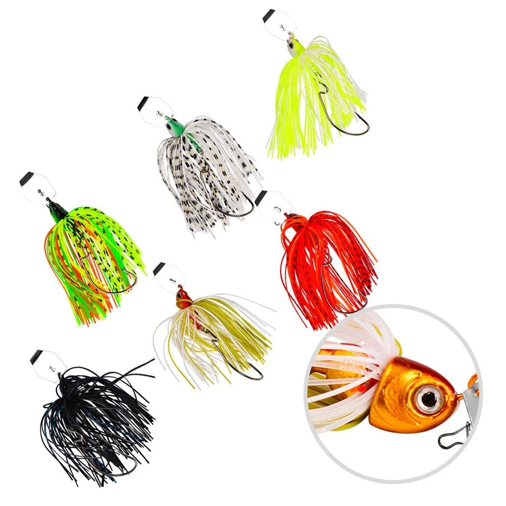 Snag Proof Buzzbait Lure for Bass (Yellow Grey)