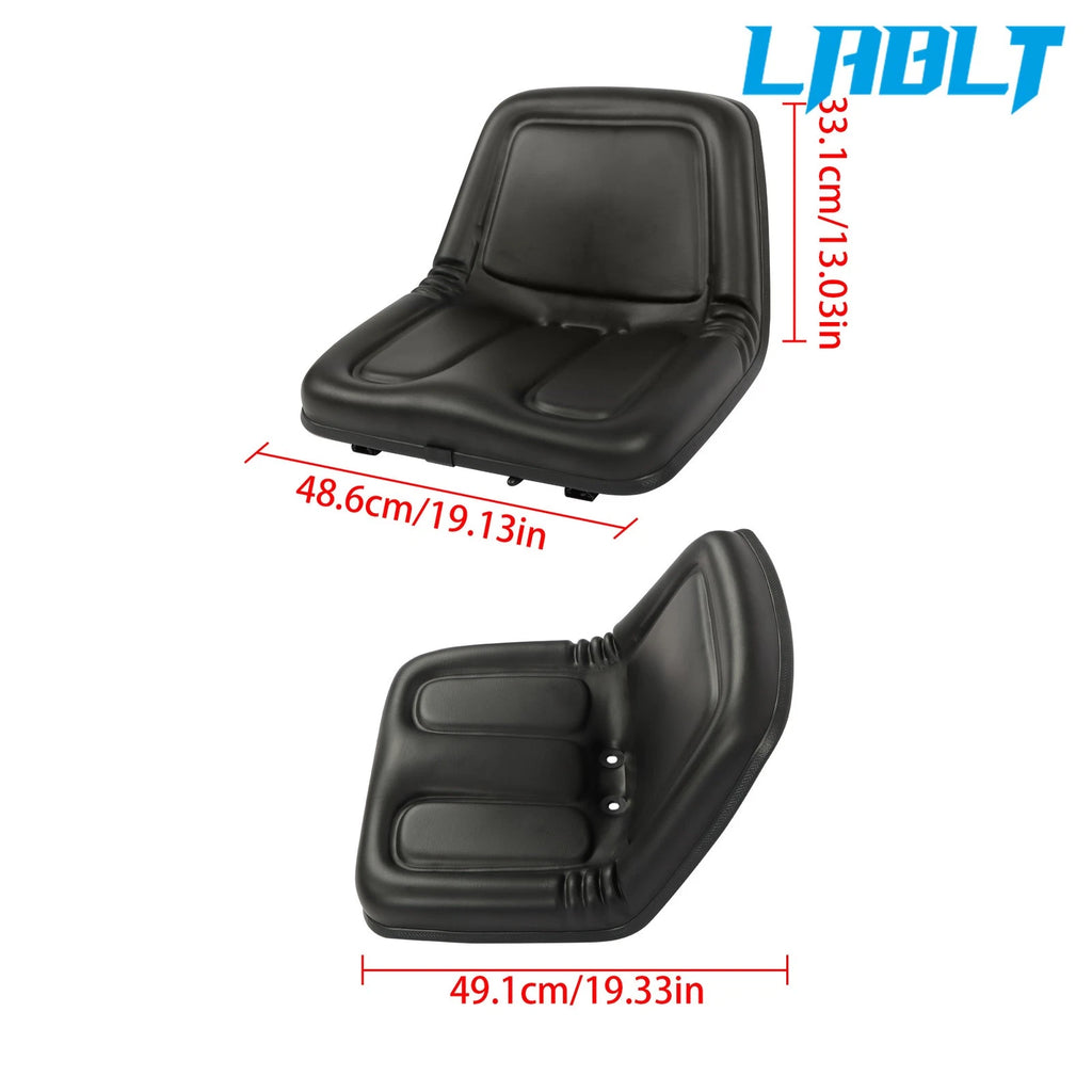 Universal Replacement Lawn Mower Seat for Tractor (TM333BL) Black