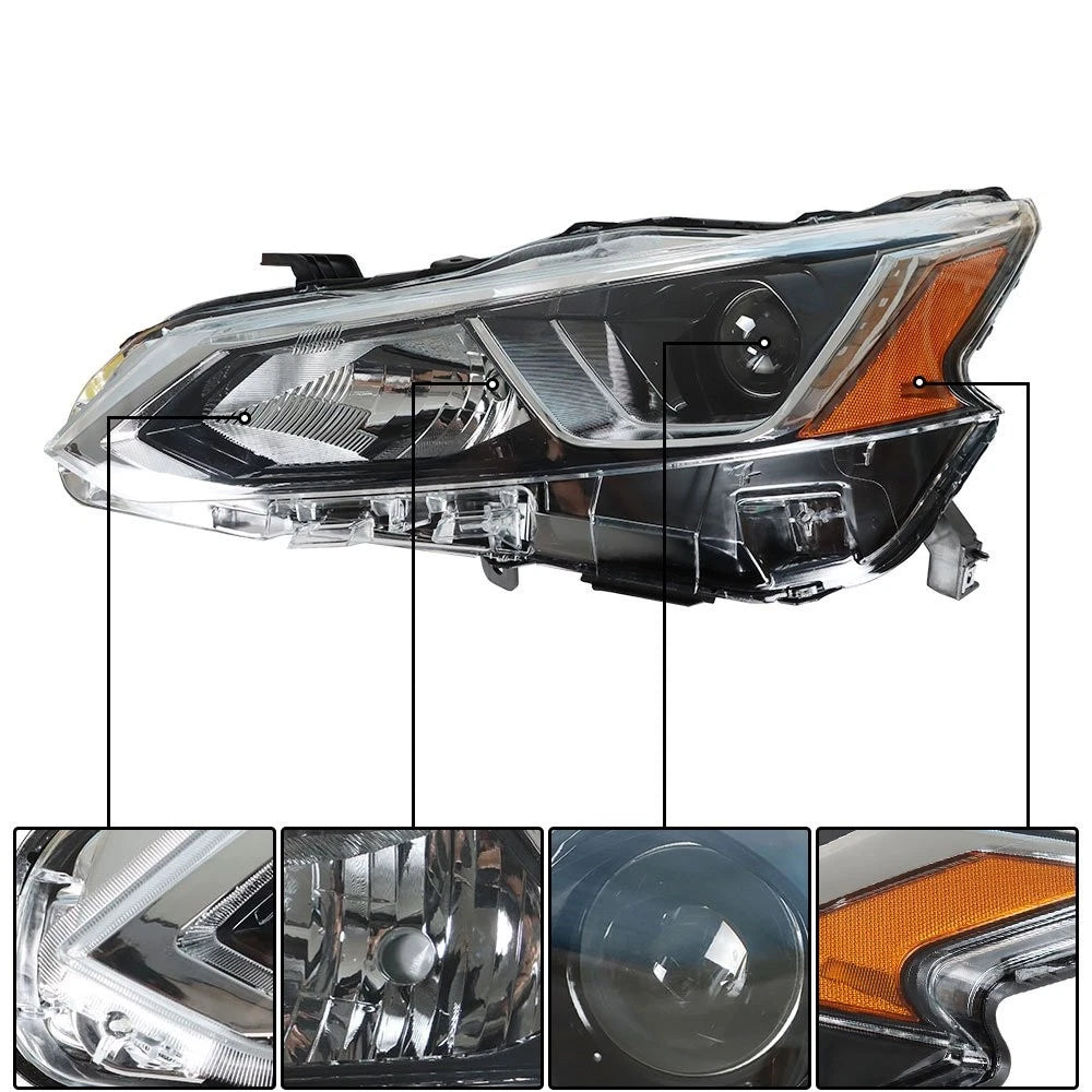 Headlight Assembly for Nissan Altima (2019–2020) Halogen Driver Side