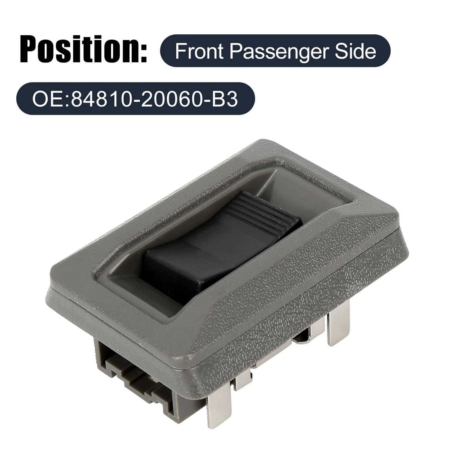 Front Passenger Side Power Window Switch for Toyota Corolla (1988–1989)