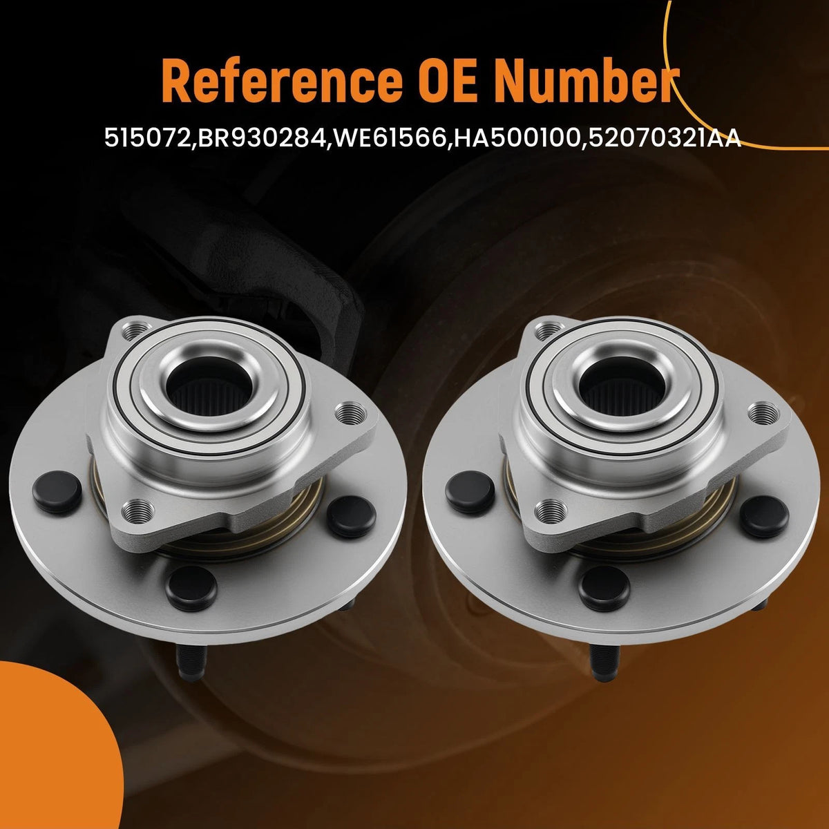 Front Wheel Hub & Bearing Assembly for Dodge Ram 1500 (2002–2008) BR930284