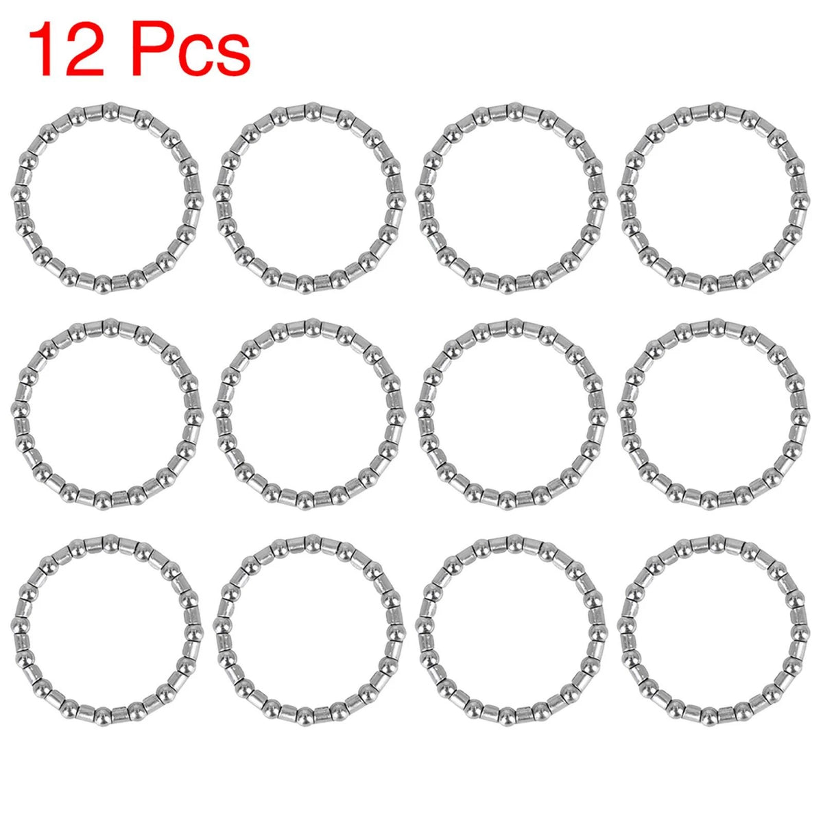 Crank Bearings Retainer Kit 16 Ball for Bicycle Wheel (37.2mm) (Set of 12)