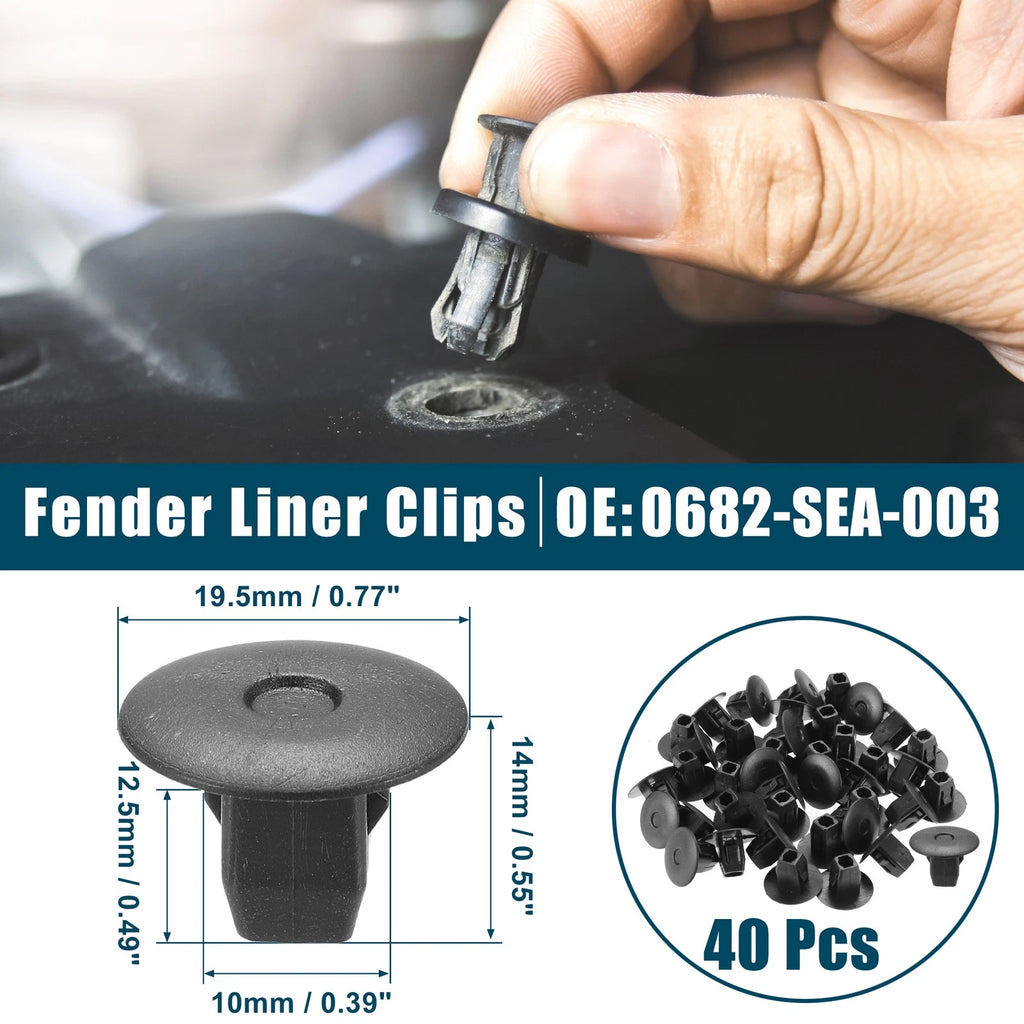 Fender Liner Clips Replacement for Honda Accord (2008–2012) 40 Pcs