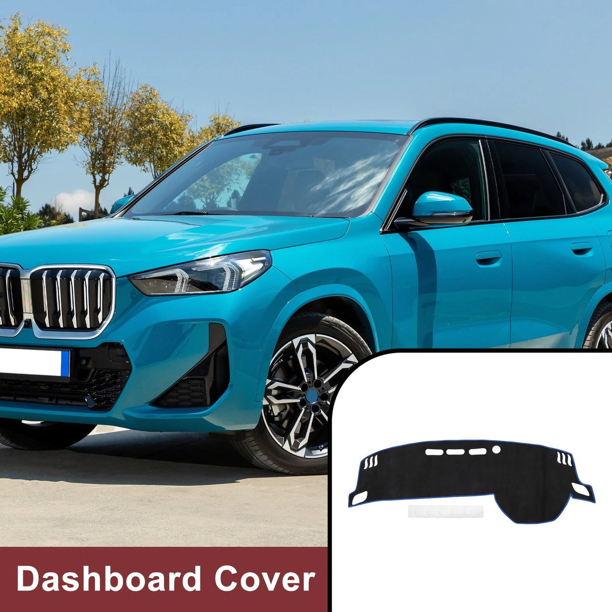 Dashboard Cover Mat for Nissan X-Trail T33 SNT33 (2022–2024) Black Blue