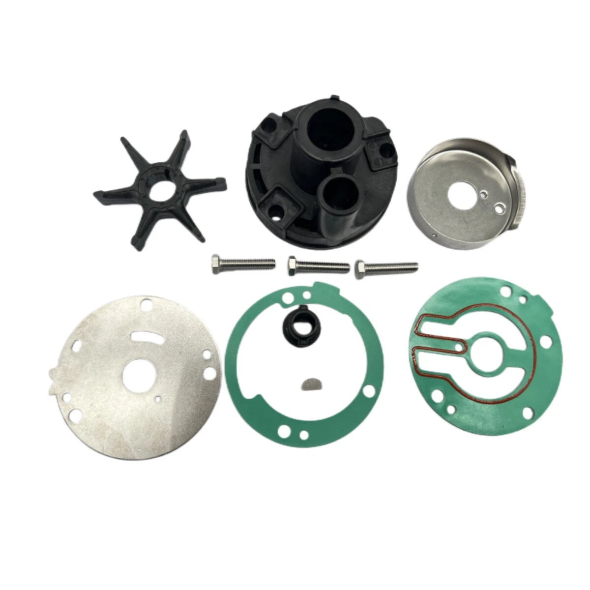 Water Pump Impeller Kit for Yamaha 2-Stroke 25 30 HP Outboard (1985–1999) 689-W0078-A4