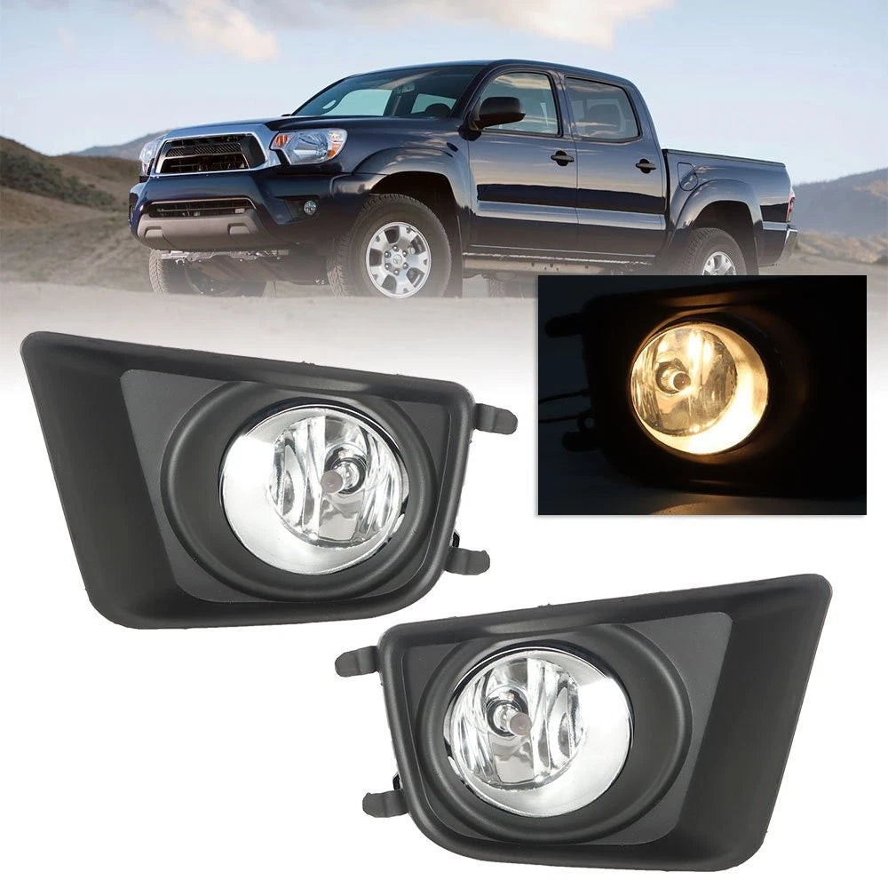 Clear Fog Lights for Toyota Tacoma (2012–2015) + Bulbs