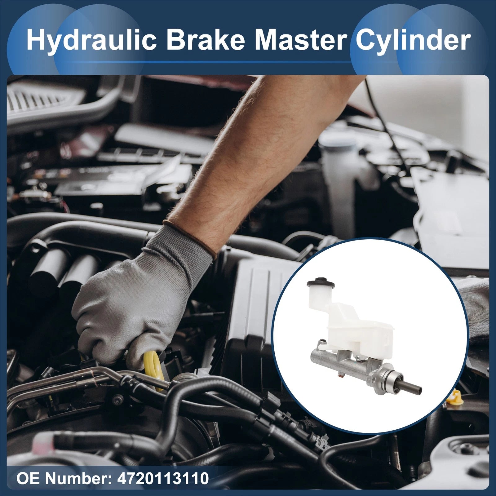 Brake Master Cylinder with Reservoir Replacement for Toyota Corolla E12 (2002–2007)