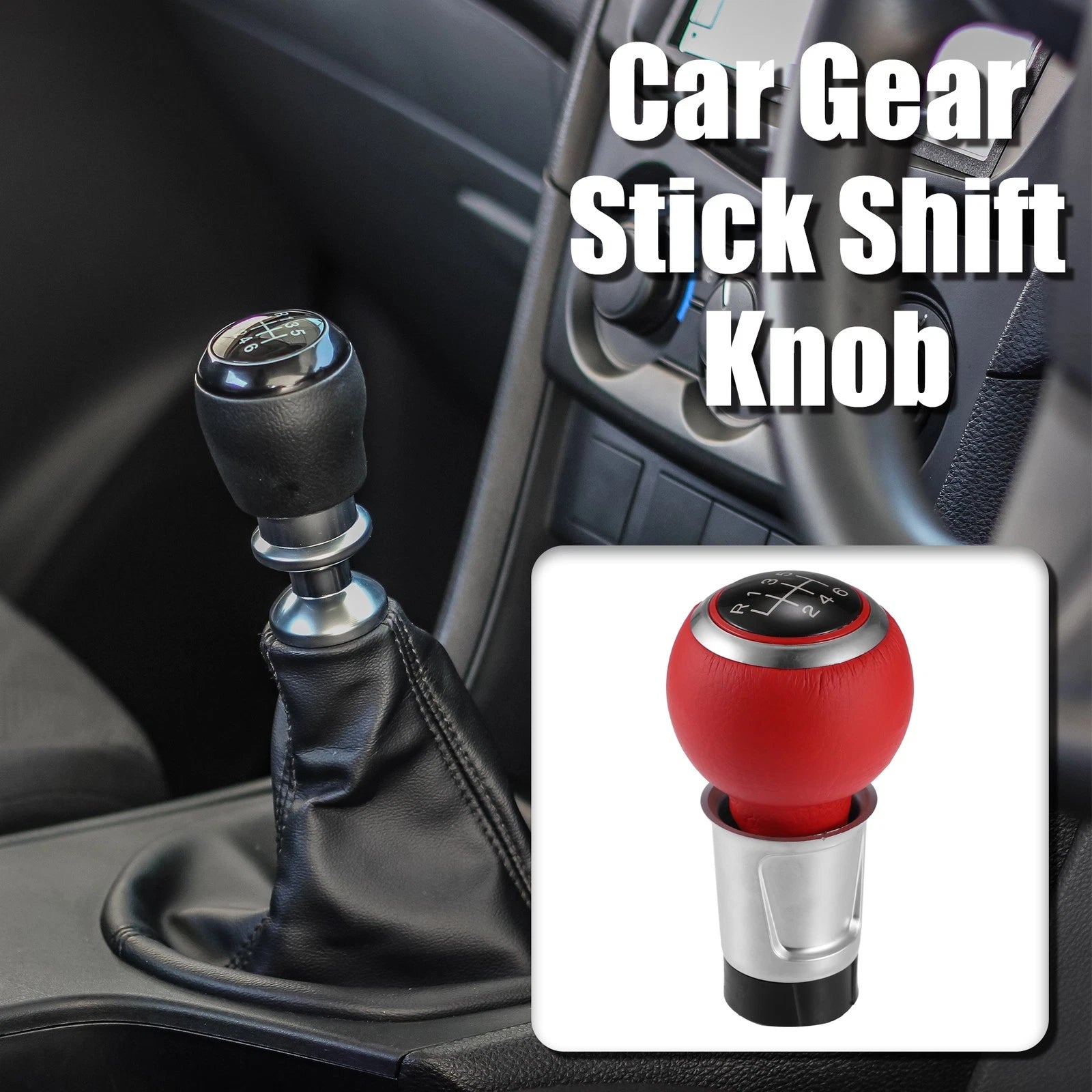 Manual Gear Shift Knob 6 Speed Replacement for Audi A4 S4 Q5 (2008–2017)