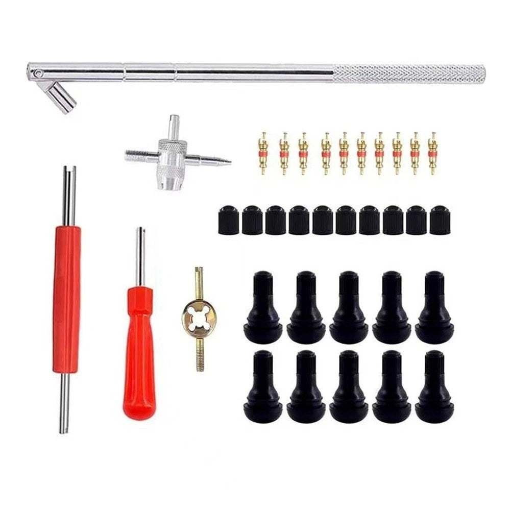 Tire Valve Stem Installation Tool Kit for Universal Vehicles (2000–2023)