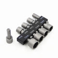 Power Nut Driver Drill Bit Set for Metric Sockets (5-13mm) 1/4" Hex Shank