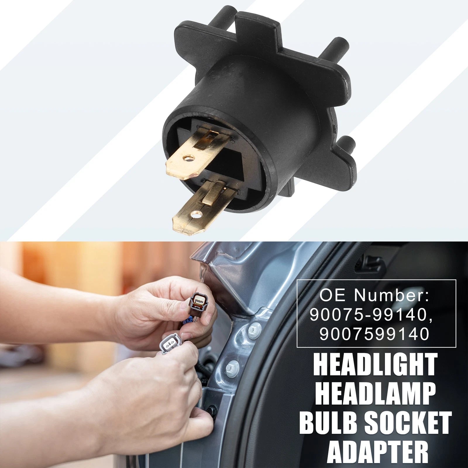 Headlight Bulb Socket Holder Replacement for Lexus ES300 ES330 (2002–2004)