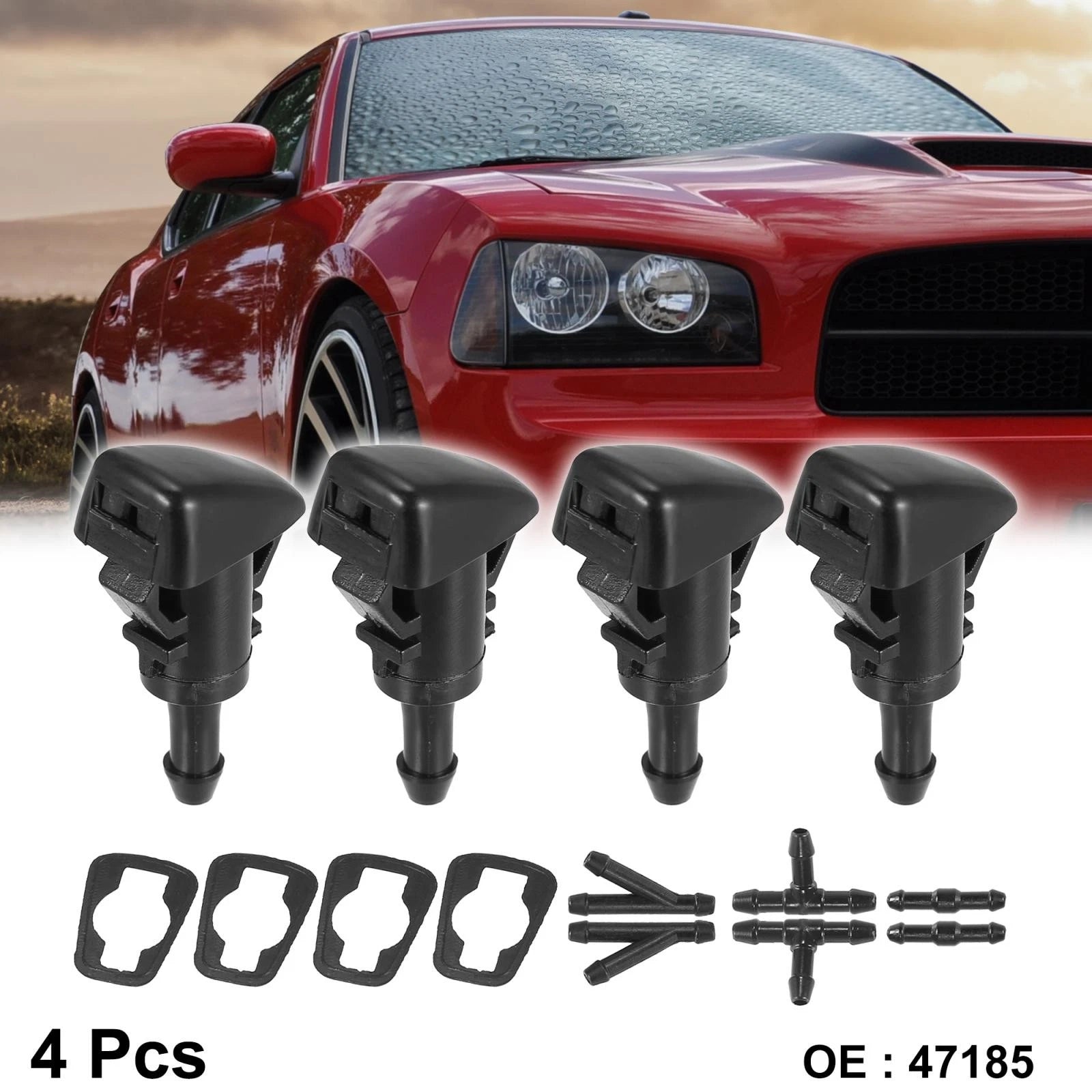 4pcs Windshield Washer Nozzle Front for Mitsubishi Eclipse (2006–2012)