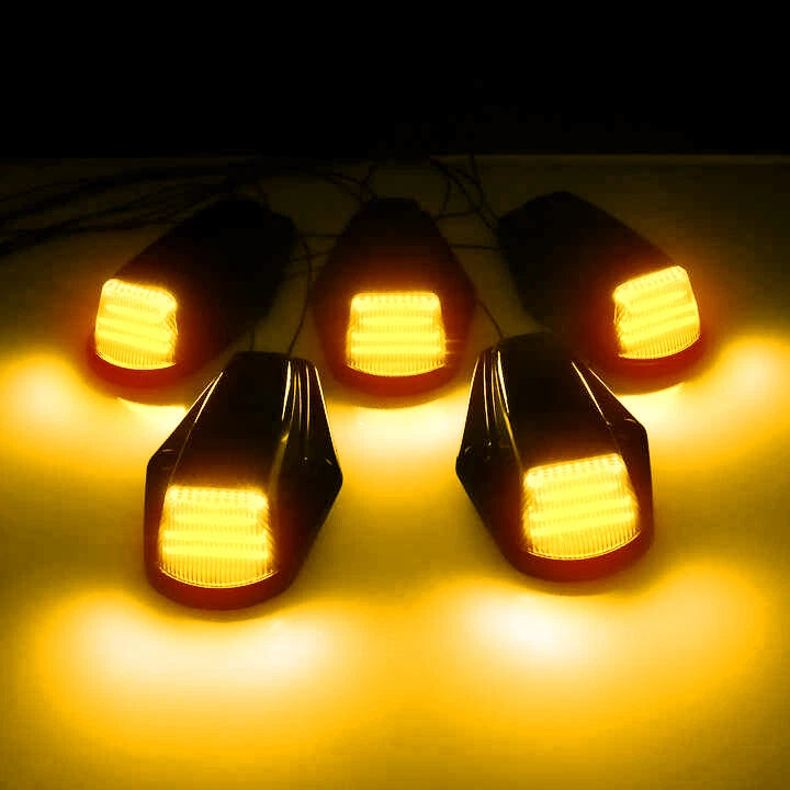 Plug&Play Full LED Cab Roof Marker Lights for Ford F150 F250 F350 (1984–1997)