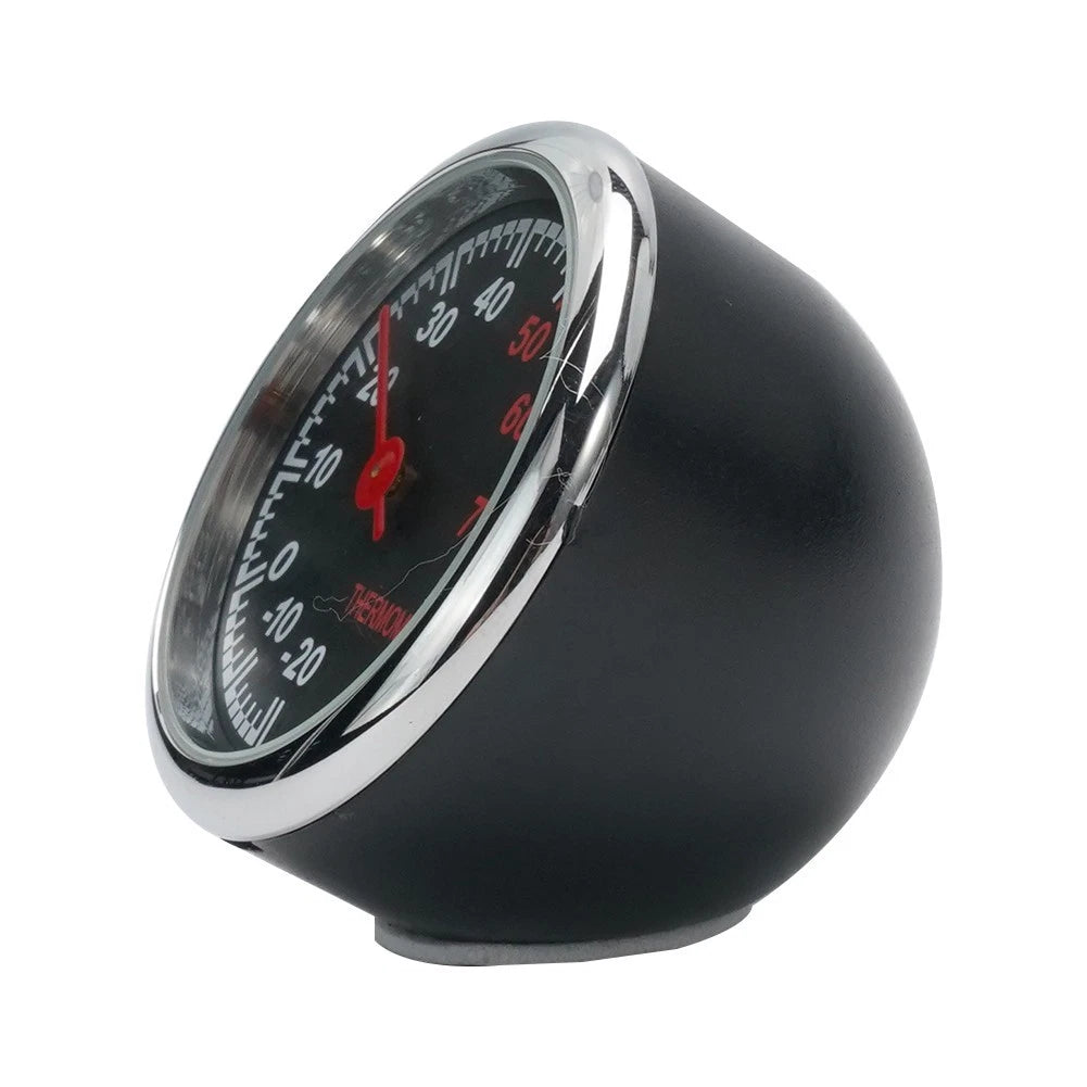 Digital Clock Thermometer Gauge for Dashboard Ornament (Universal Fit)