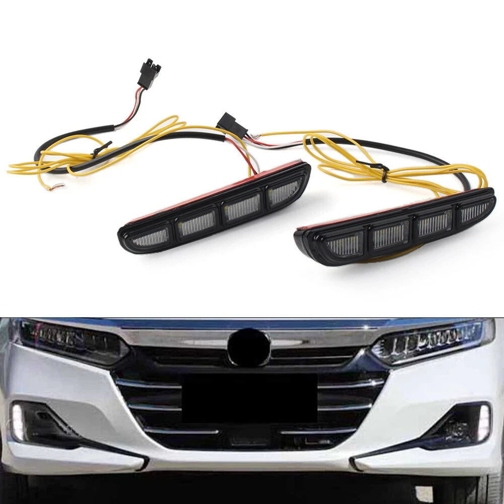 Fog Lamp Daytime Running Light DRL W/Turn Signal Function For Honda Accord 21-23