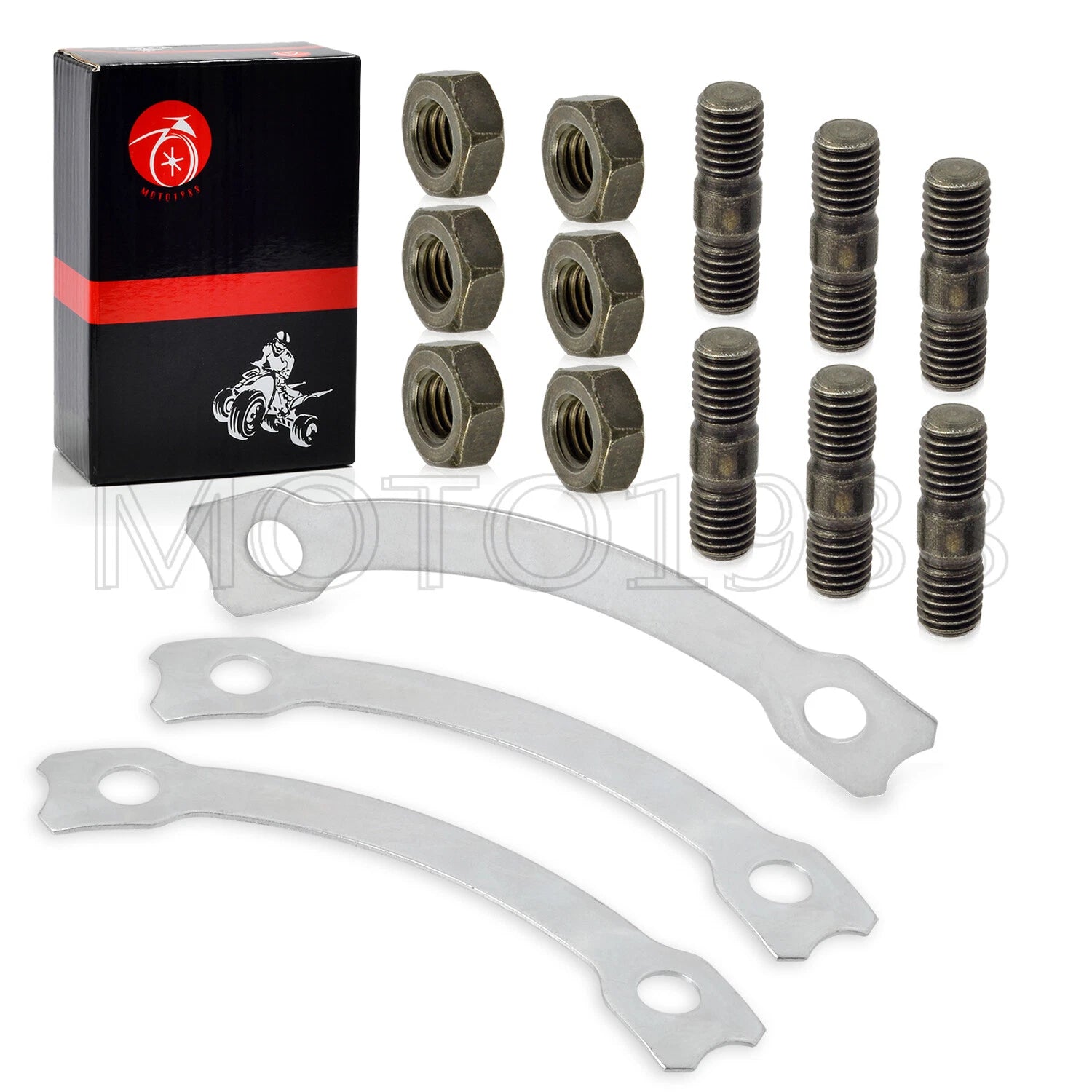 Sprocket Hub Locking Stud Nut Washer Kit for Yamaha Blaster Banshee Warrior (200–200)