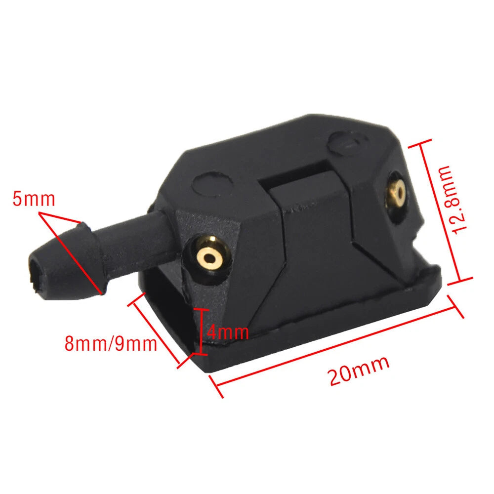 2X Front Windscreen Wiper Arm Washer Nozzle Jets 9mm Width 4mm Thickness