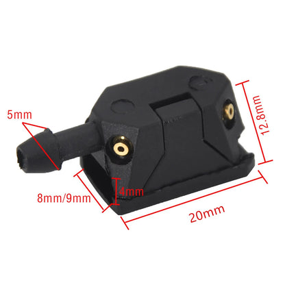 2X Front Windscreen Wiper Arm Washer Nozzle Jets 9mm Width 4mm Thickness