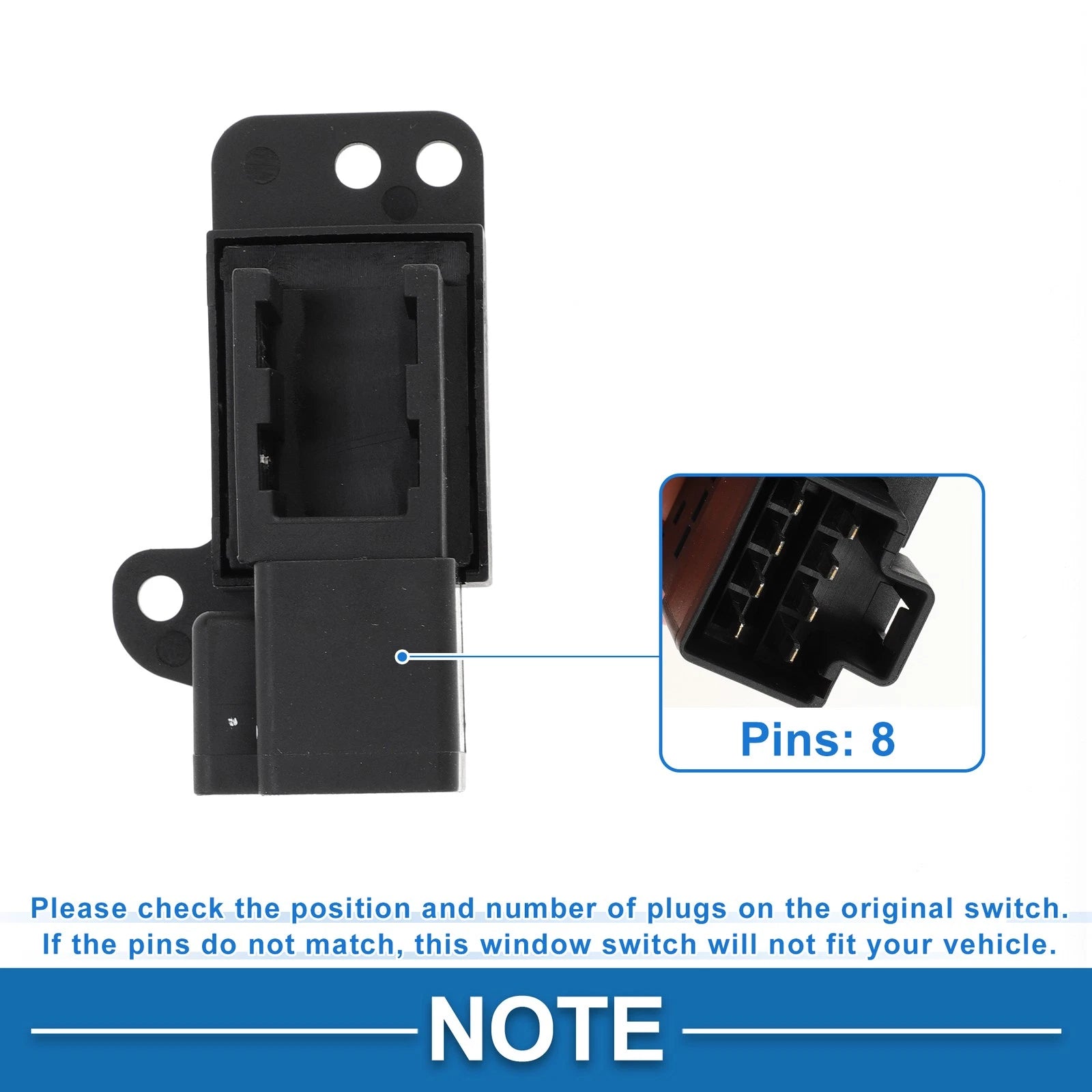 Front Power Window Switch for Dodge Grand Caravan (No. 4685845AA)