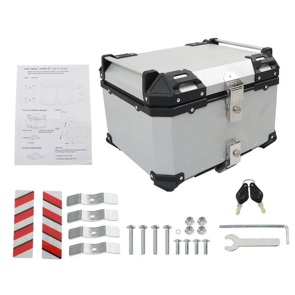 55L Motorcycle Top Case Storage Box for Touring (2010–2023)
