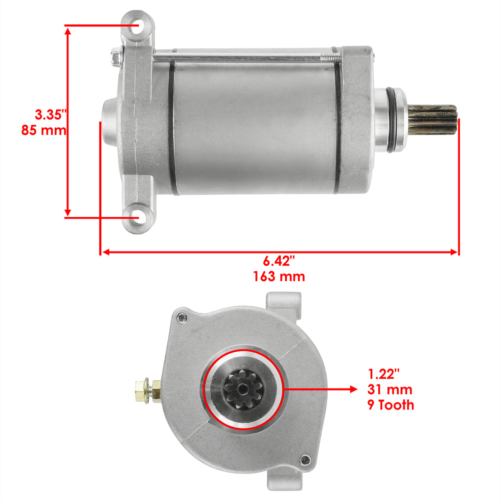 Starter Replacement for Yamaha Kodiak 400 450 YFM400 YFM450 (2000–2006)