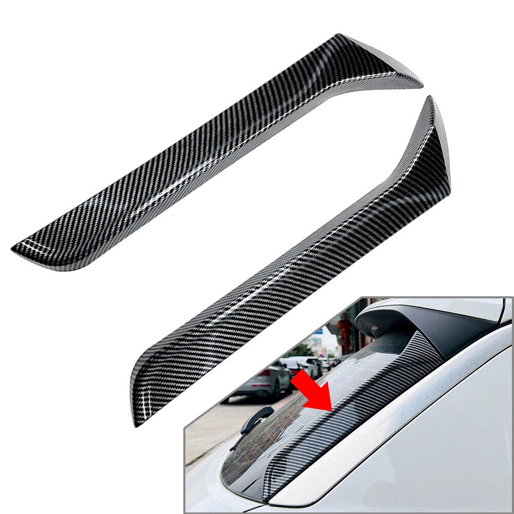 Carbon Fiber Rear Window Spoiler Wings Lip for VW T-ROC (2017–2024)