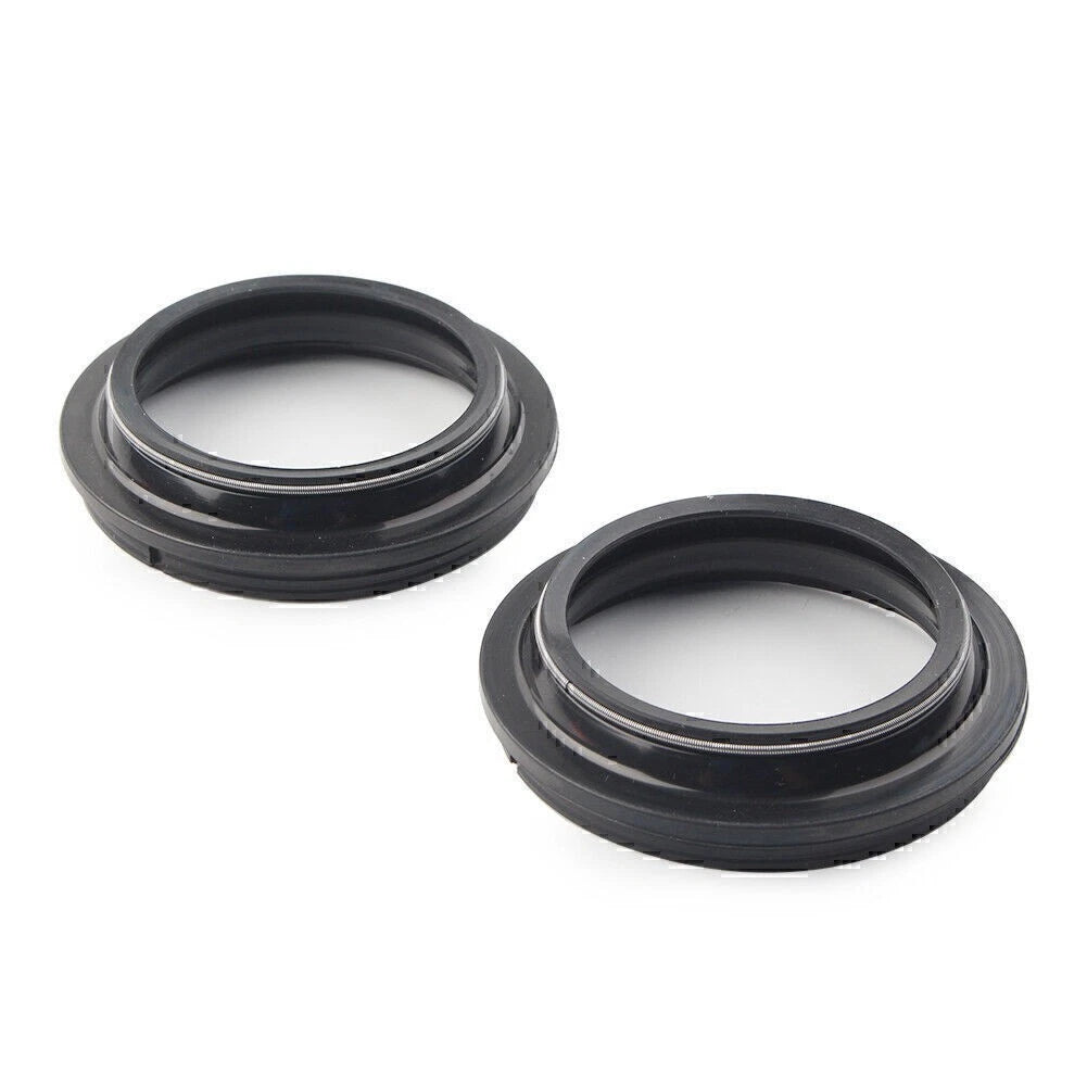 2X Front Fork Damper Shock Absorber Dust Seals for Motorcycle (43X54MM)