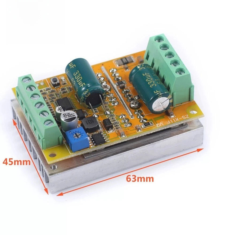 BLDC Motor Controller for Three Phase Sensorless 5V 50V 380W (63mm)