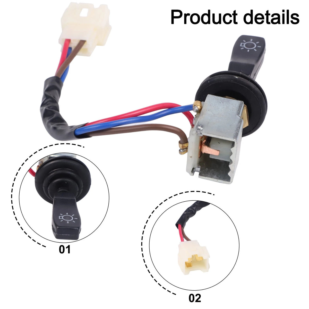 AMR6104R Headlight Switch for Land Rover Defender