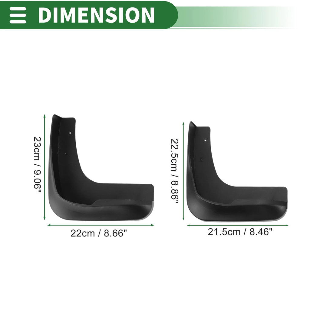 Mud Flaps Splash Guards 1 Set Front Rear for Mitsubishi Grandis (2004–2011)
