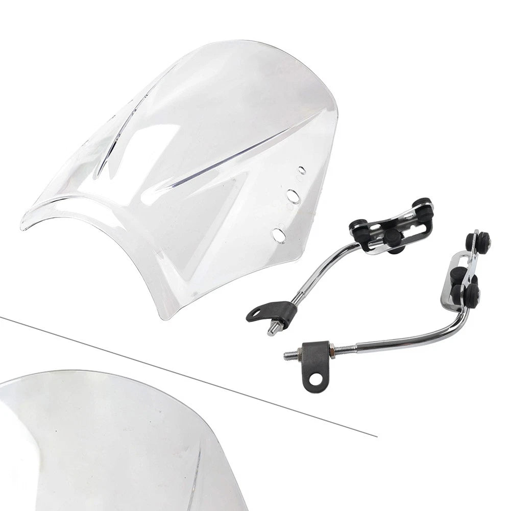 Windshield Deflector for Motorcycle Universal (Clear)