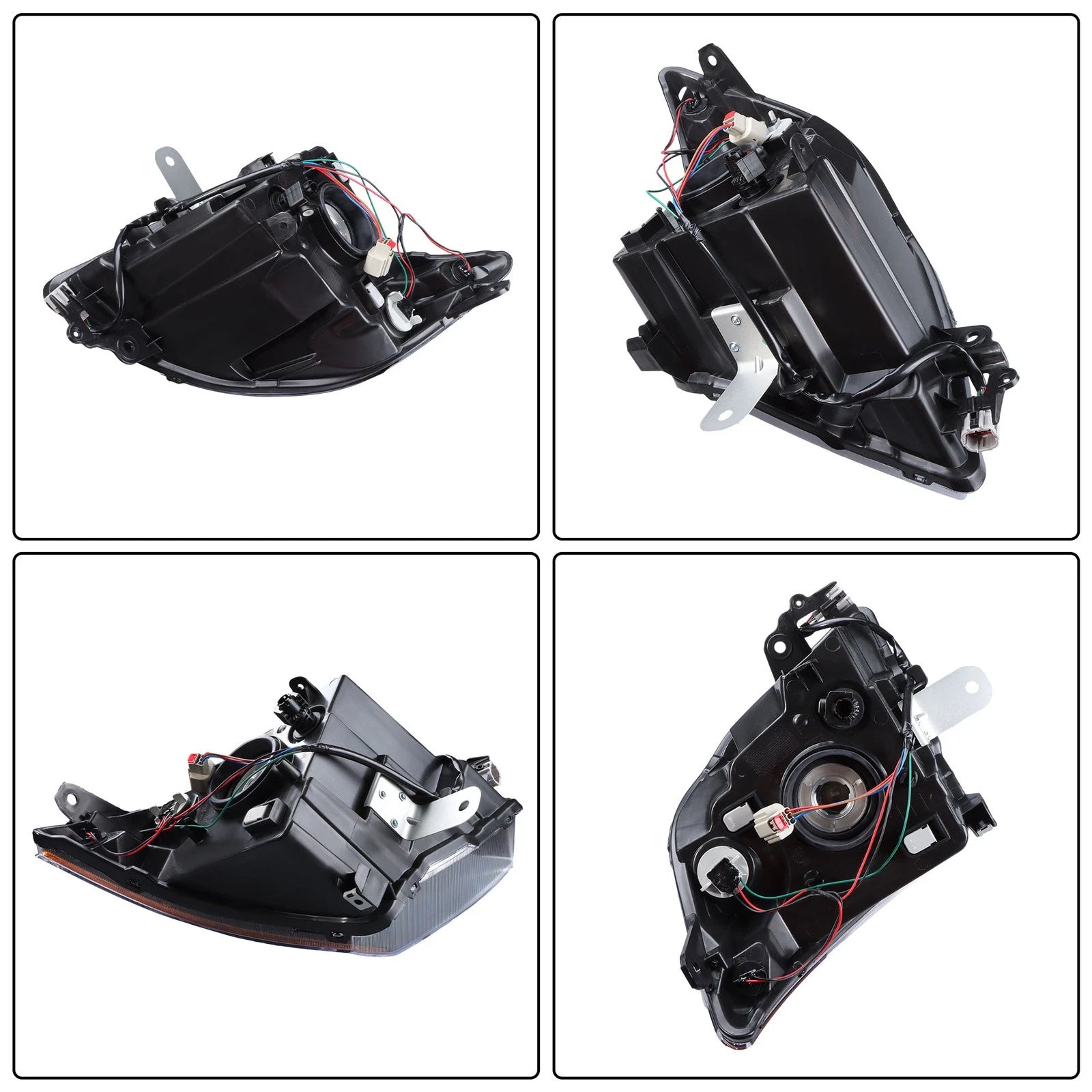 Headlight Assembly Black Left for Nissan Sentra SR SE-R Spec V (2010–2012)