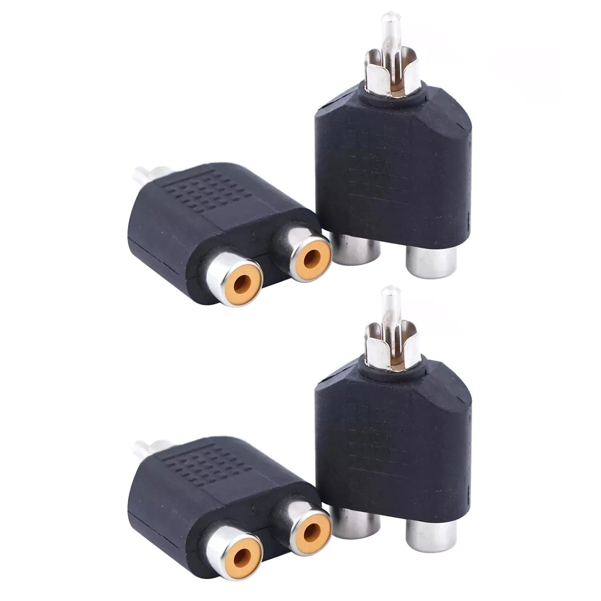 Audio Connector Adapter Plug RCA Splitter for