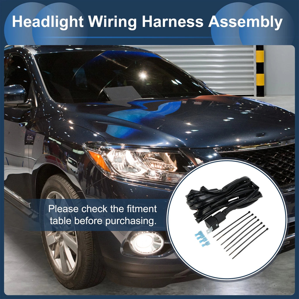 Headlight Cable Repair Kit for - 4 Terminal Plug Set