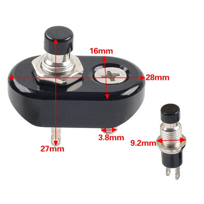 Motorcycle Push Button Switch For Harley 7/8" 1" Handlebar