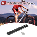 Bicycle Spokes Replacement Set for 13G 261mm 304 Stainless Black (20)