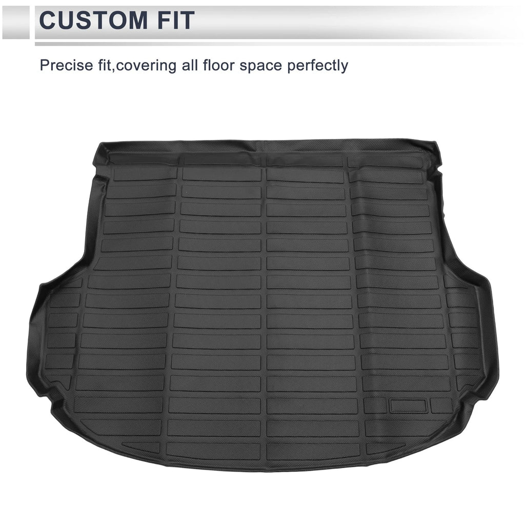 Cargo Liner Rear Trunk Mat for Hyundai Santa Fe (2013–2018) TPE Long Grid