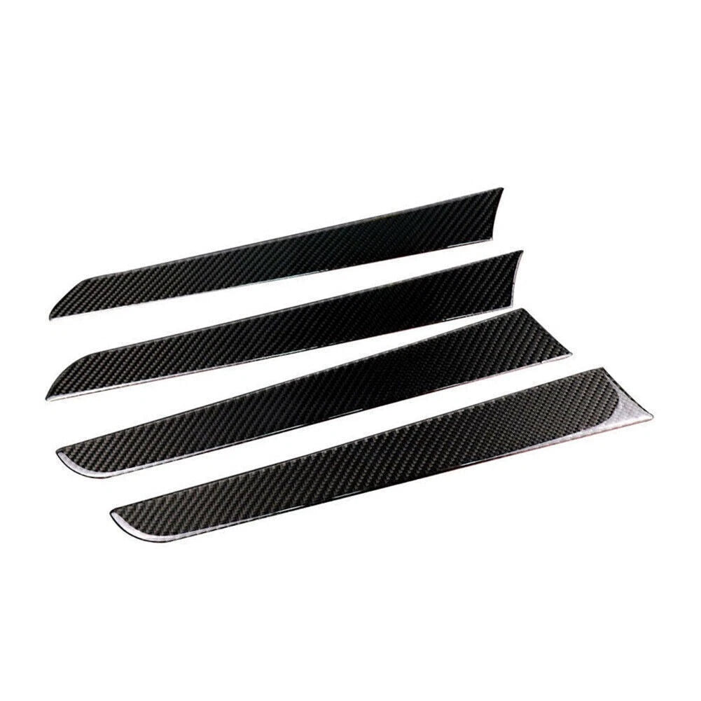 4x Carbon Fiber Interior Door Panel Cover Trim Sticker For 2009-2016 Audi A4 B8