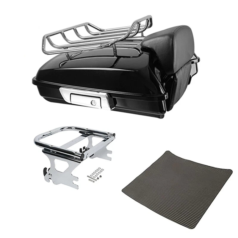 Razor Trunk Backrest Luggage Mount Rack for Harley Touring (1997–2008)