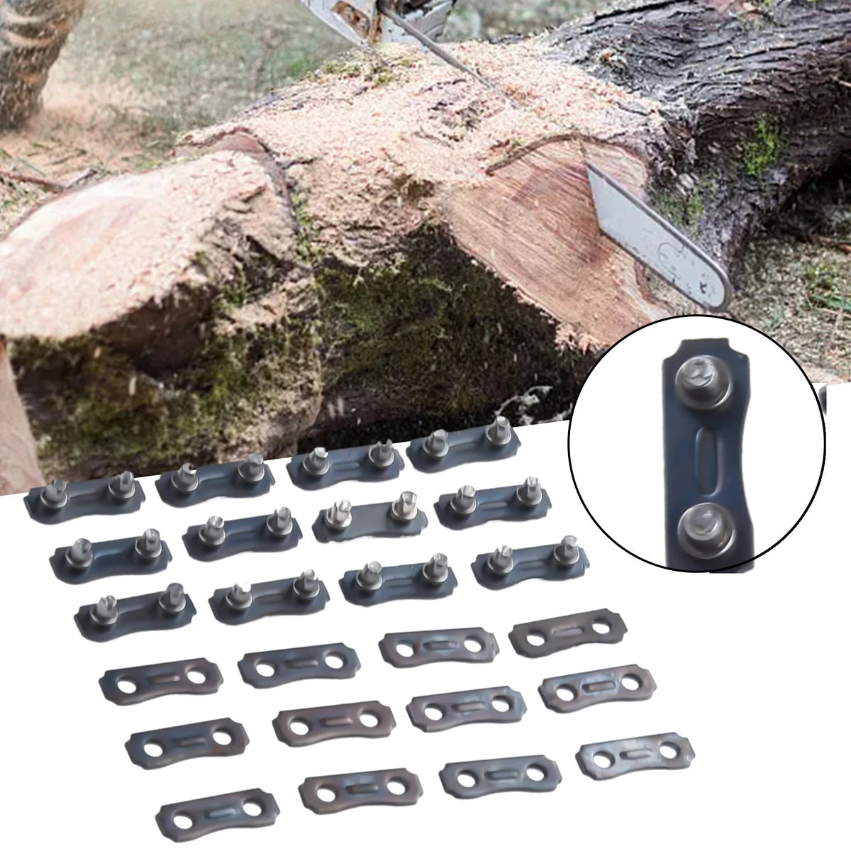 Set of 12 Chainsaw Chain Repair Kits 3/8 LP