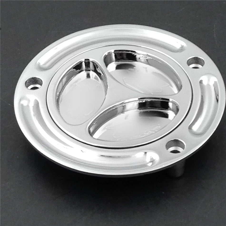 Chrome Keyless Gas Cap for Suzuki SV650 SV650S (2003–2008)