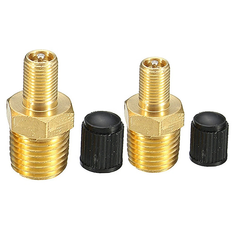 1 Pair 1/4 NPT Solid Brass Air Compressor Tank Fill Valve Accessories
