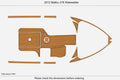 EVA Foam Faux Teak Deck Flooring for Malibu Wakesetter 2012