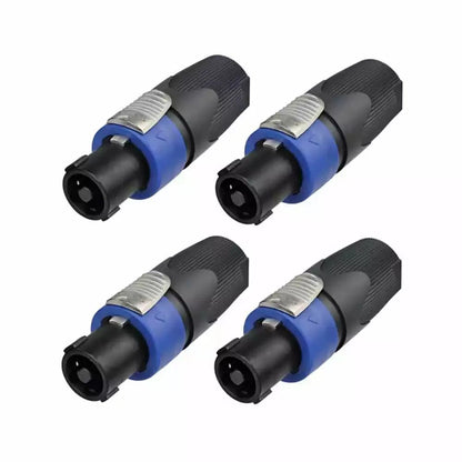 Set of 4 NL4FX Speaker Cable Plug Connectors for Audio Speakers